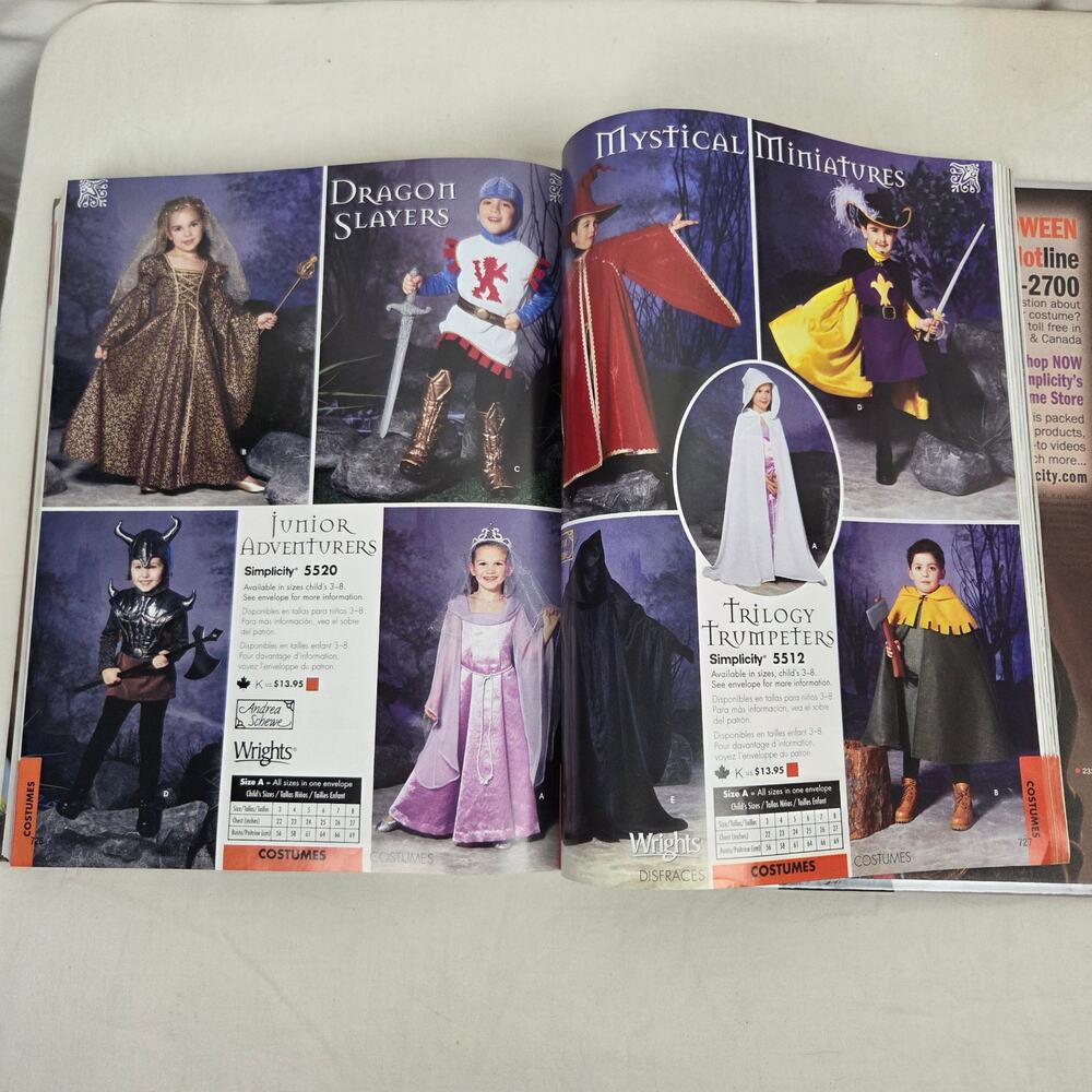 Simplicity Pattern Counter Display Catalog 2010 Halloween Costume Sewing Crafts - Picture 14 of 14
